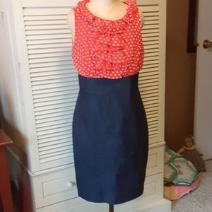 Red Blue dress